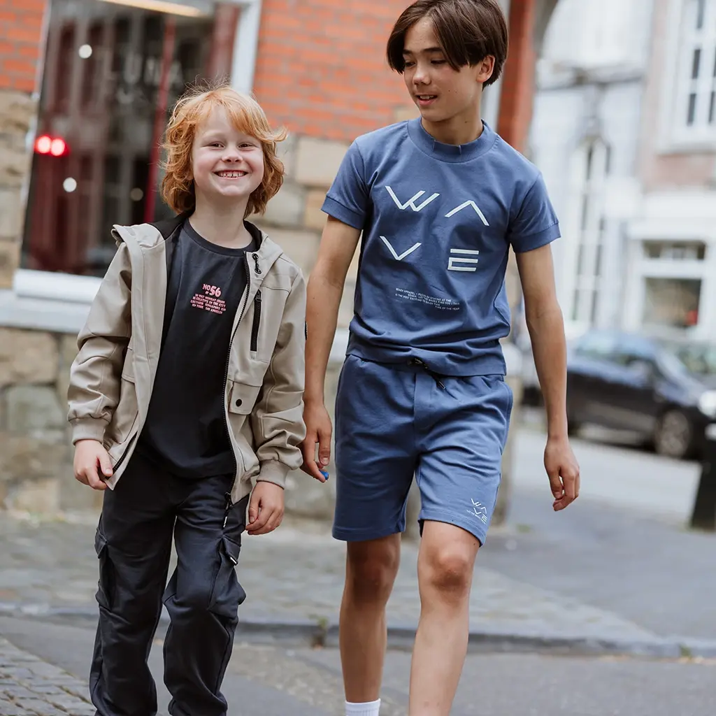 T-shirt backprint loose fit (anthracite)