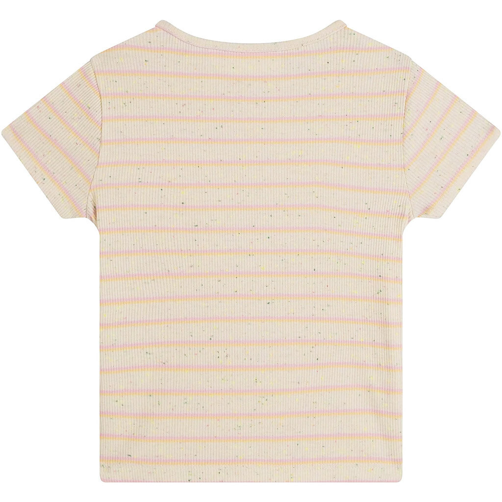 T-shirt Lou pailletten (coral)