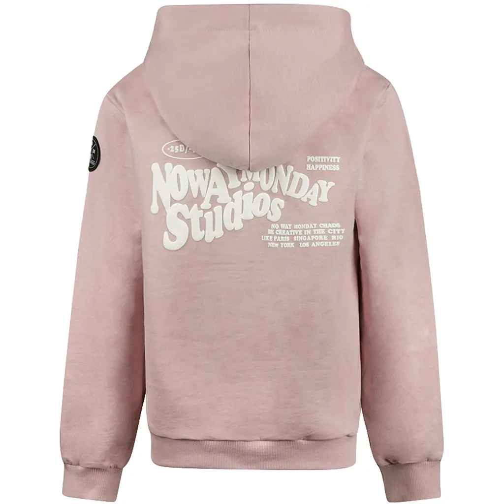 Trui hoodie backprint (light pink)