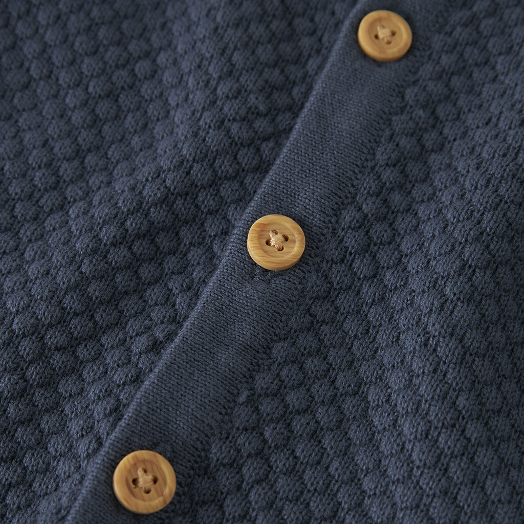 Gebreid vestje Denver (vintage indigo)