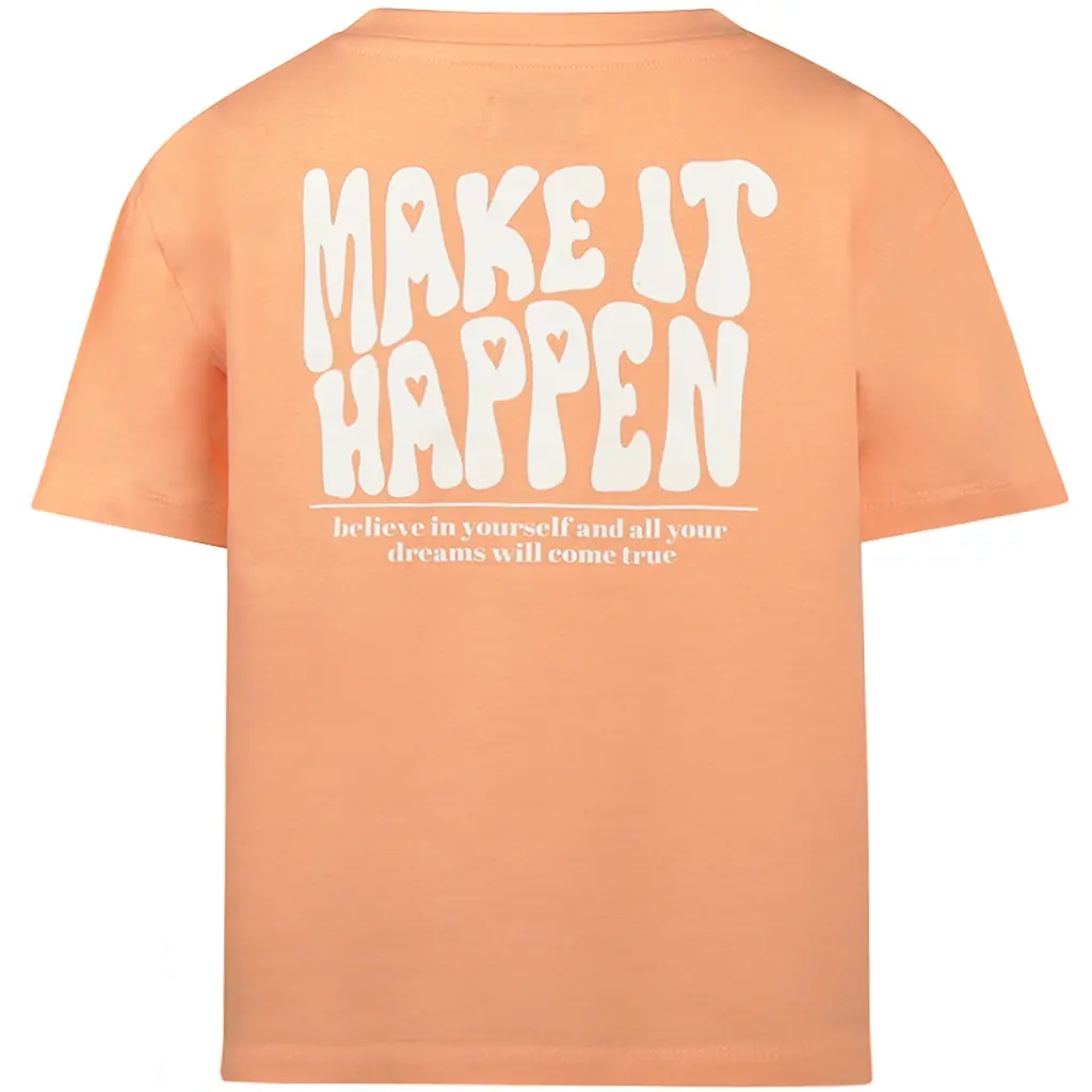 T-shirt backprint loose fit (faded orange)
