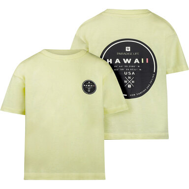 T-shirt backprint loose fit (neon yellow)