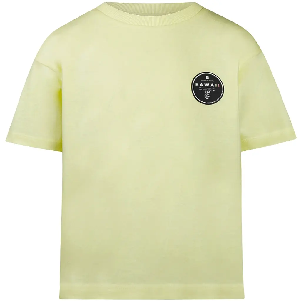 T-shirt backprint loose fit (neon yellow)