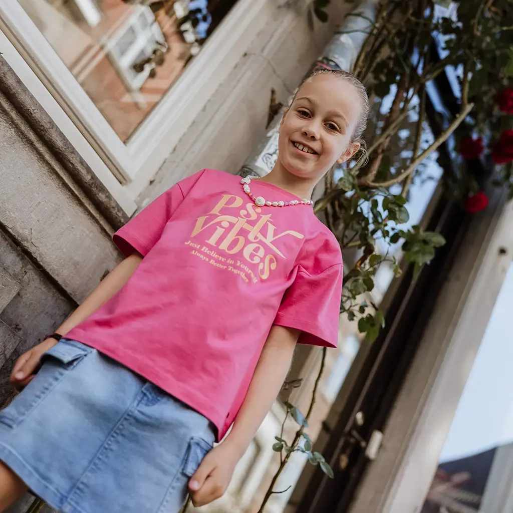 T-shirt loose fit (fuchsia)