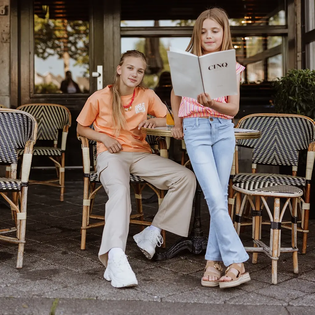 Spijkerbroek flared (blue jeans)