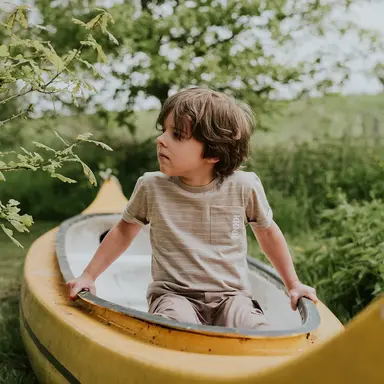 T-shirt long back (sand)