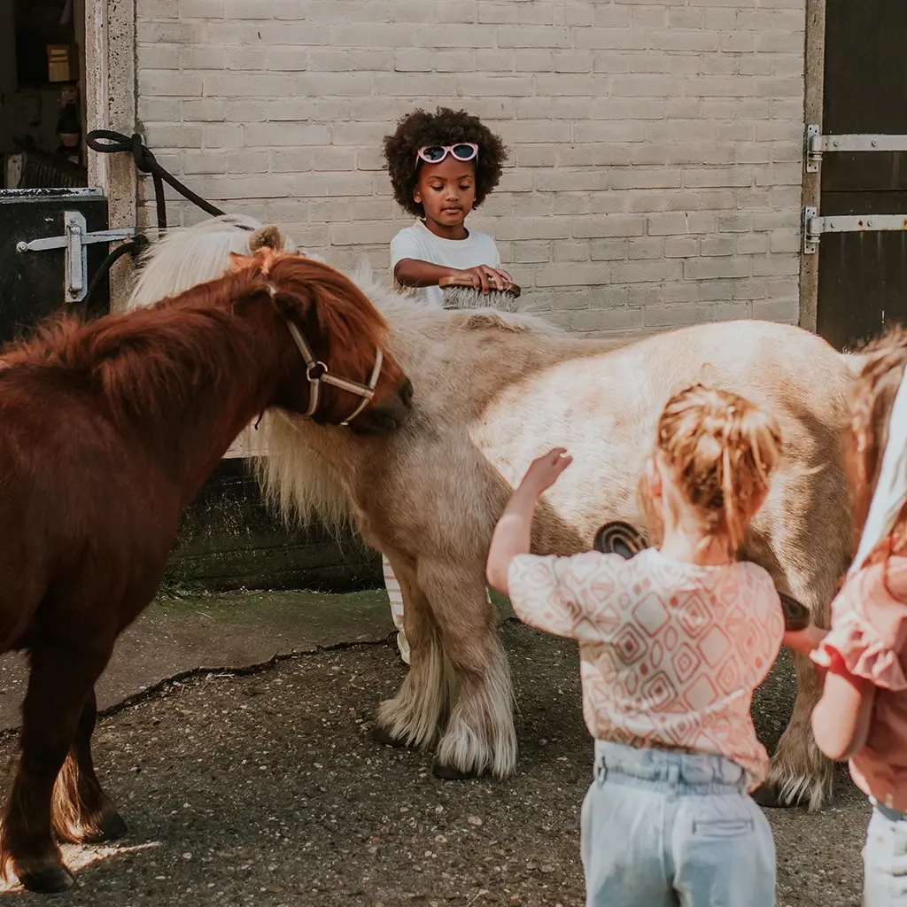 Korte spijkerbroek loose fit (blue jeans)