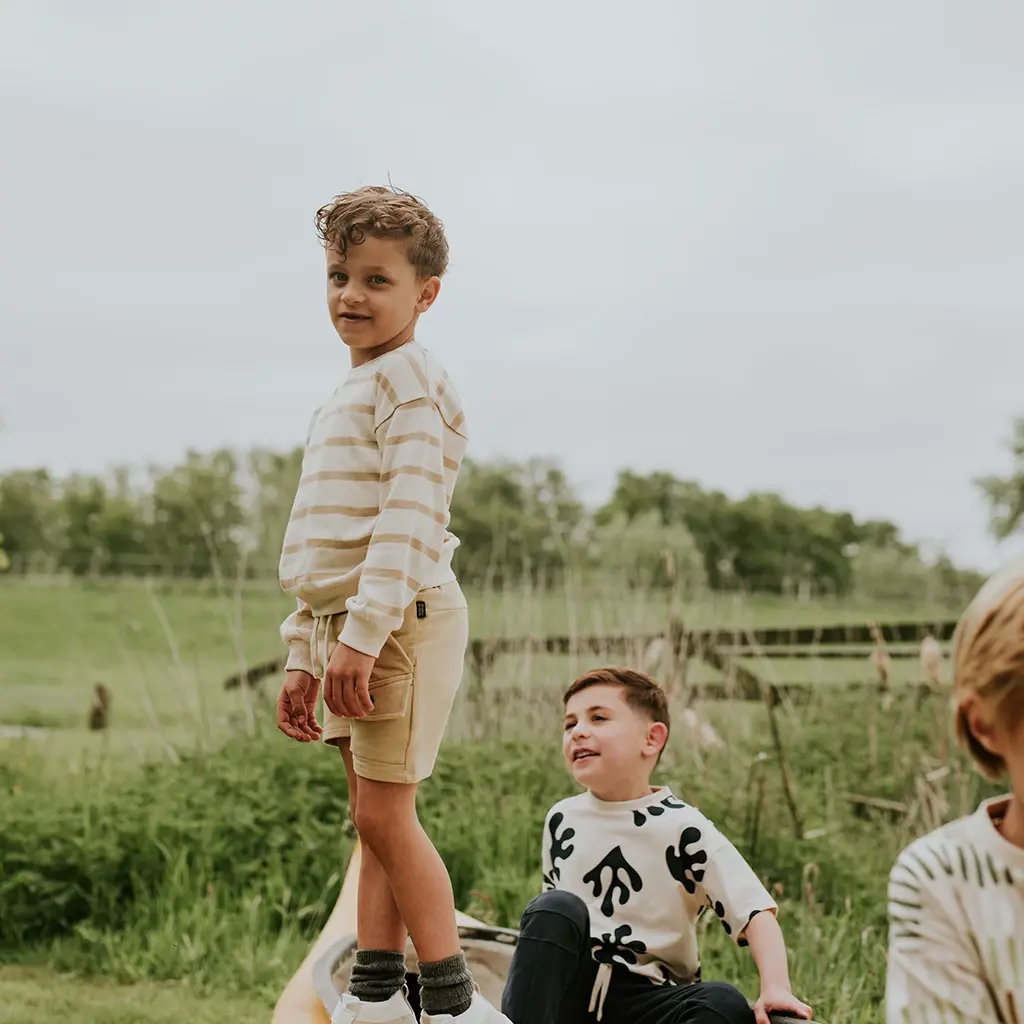 Korte broek cargo (beige)