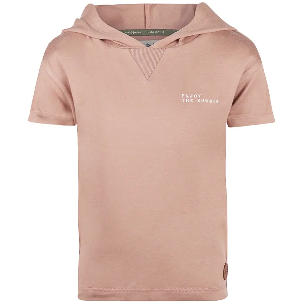 T-shirt hoodie (dusty pink)