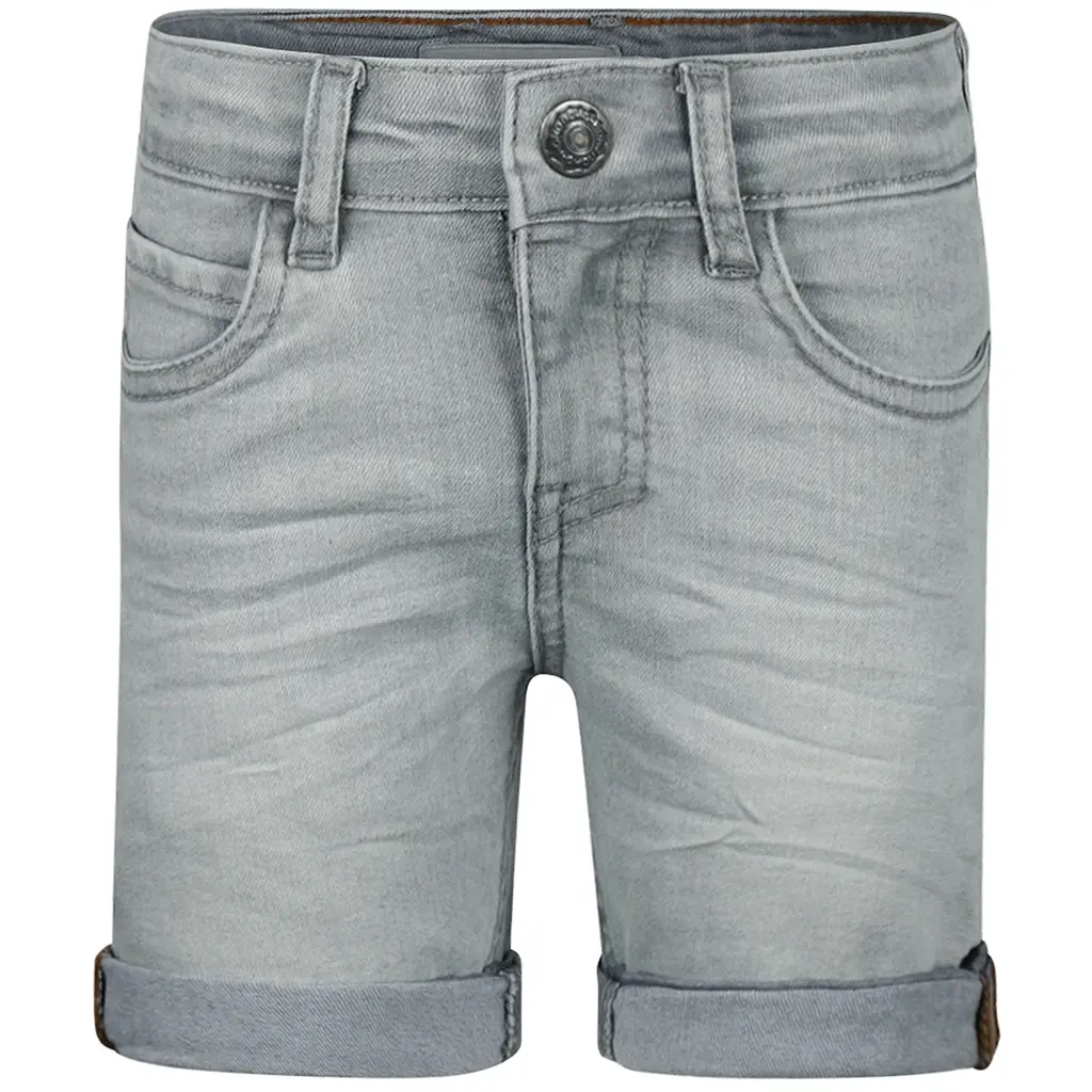 Korte spijkerbroek loose fit (grey jeans)