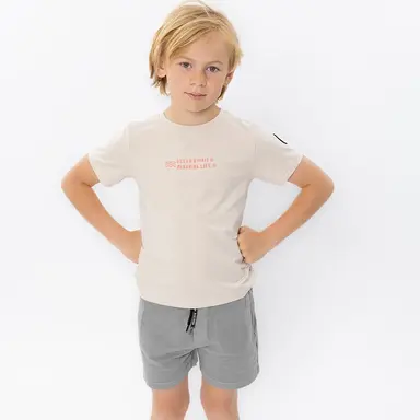 T-shirt backprint loose fit (light grey)