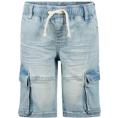 Korte spijkerbroek cargo (blue jeans)