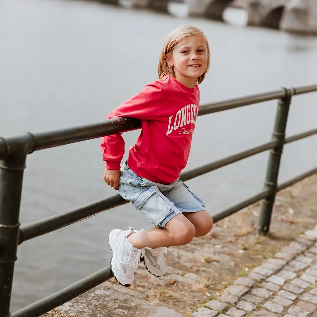 Korte spijkerbroek cargo (blue jeans)