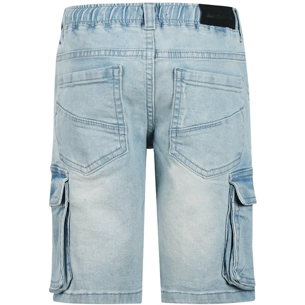 Korte spijkerbroek cargo (blue jeans)