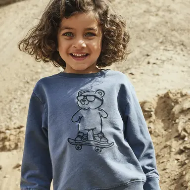 Trui sweat Dalk (vintage indigo)