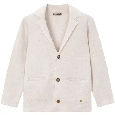 Gebreide colbert/vest (oat vig)