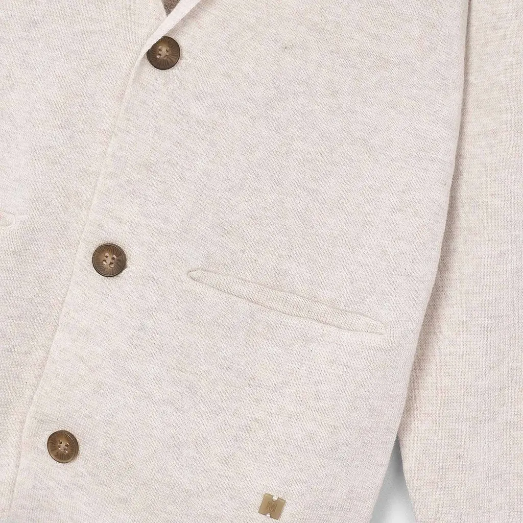 Gebreide colbert/vest (oat vig)