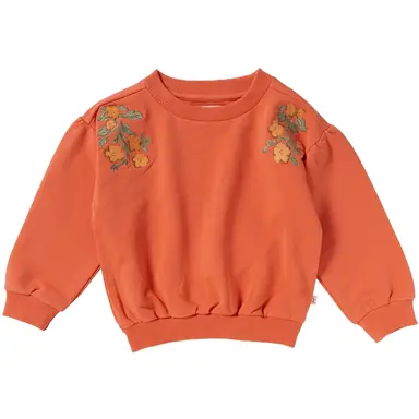 Trui Floral oversized (burnt sienna)