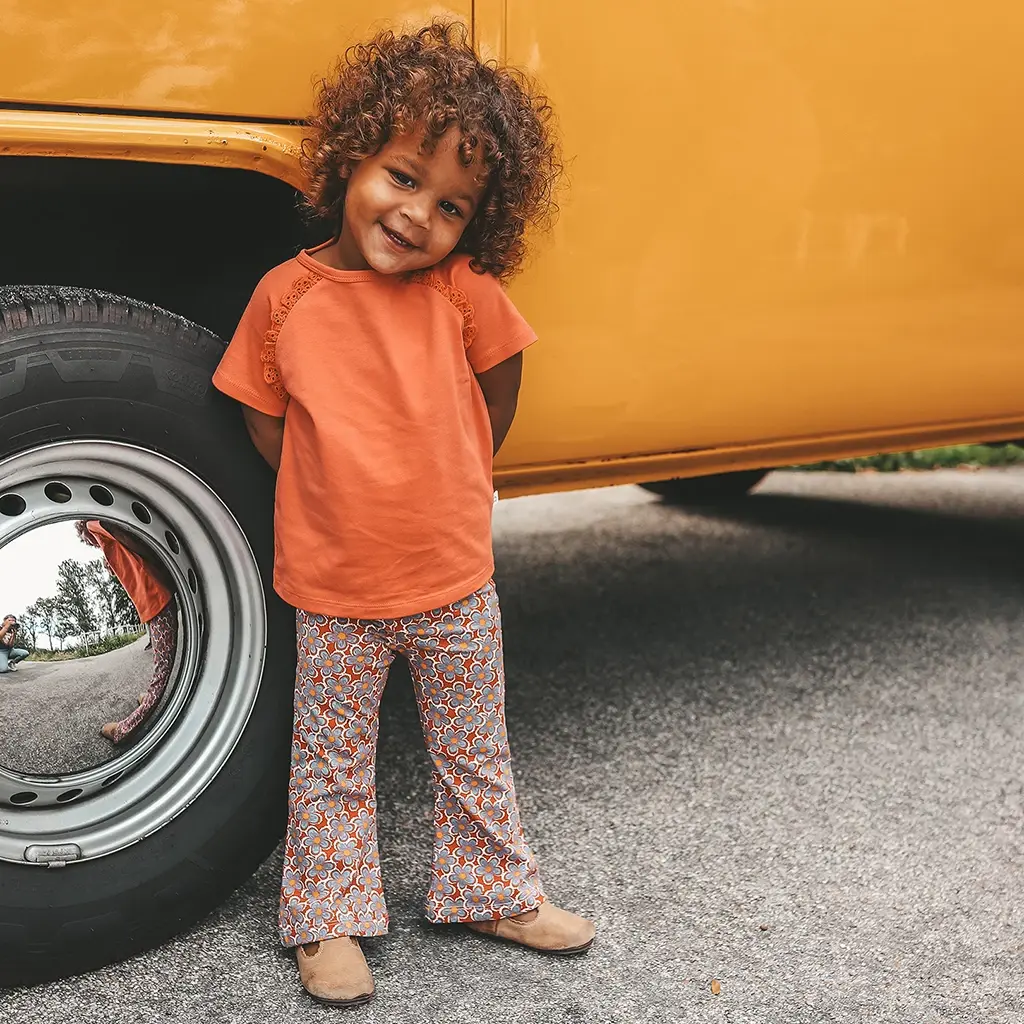 Broek/legging flared (multicolor)