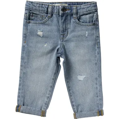 Spijkerbroek tapered (denim blue)
