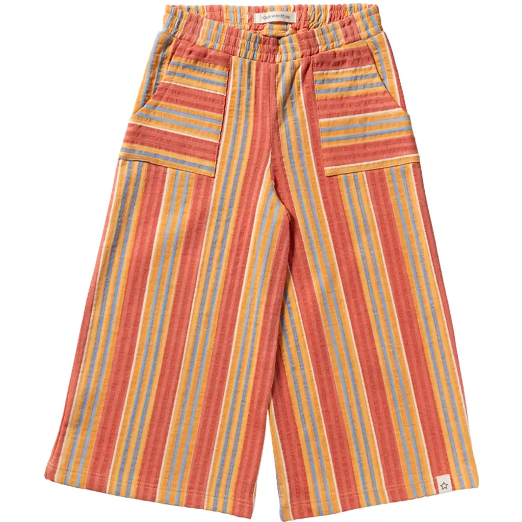 Broek stripes wide fit (multicolor)