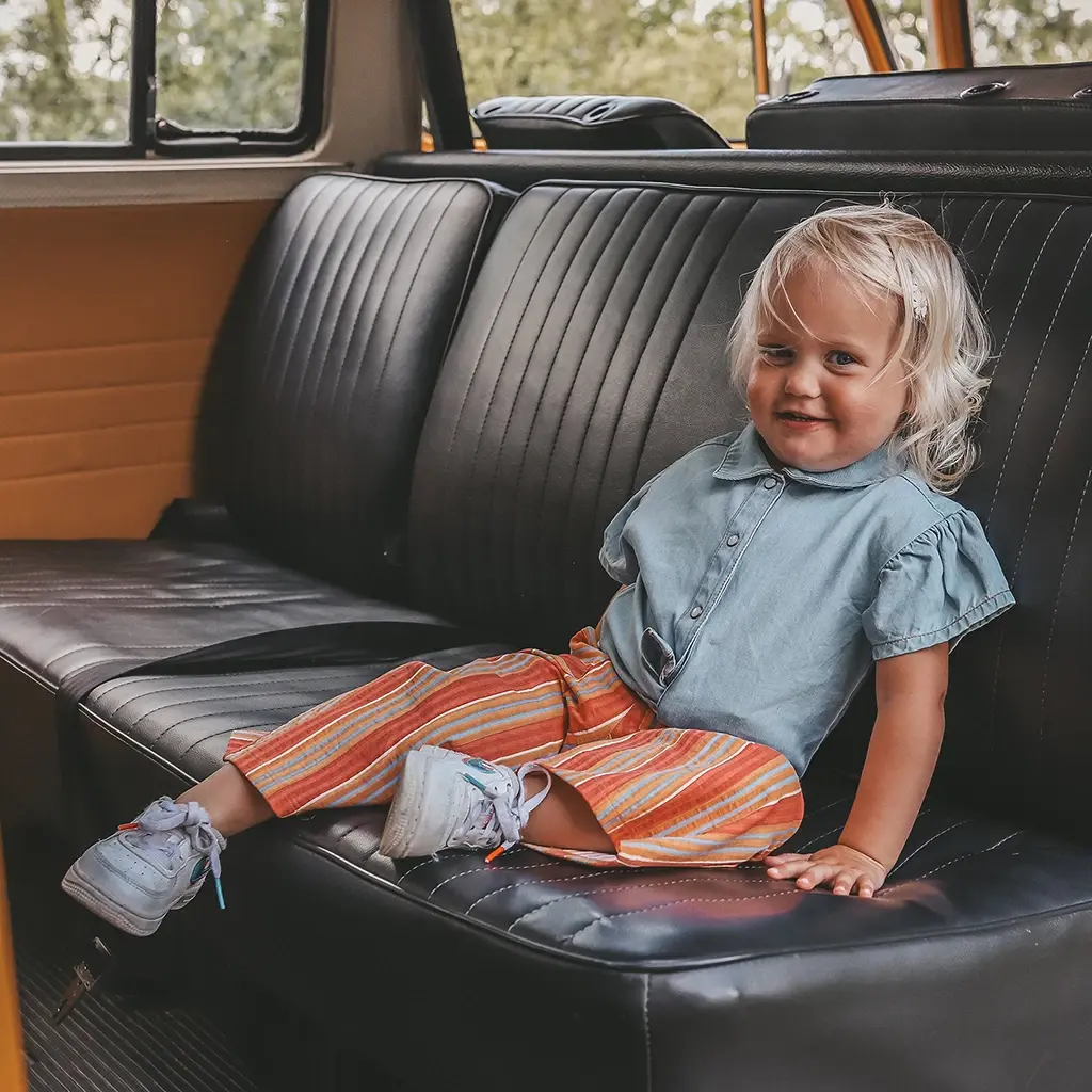 Broek stripes wide fit (multicolor)