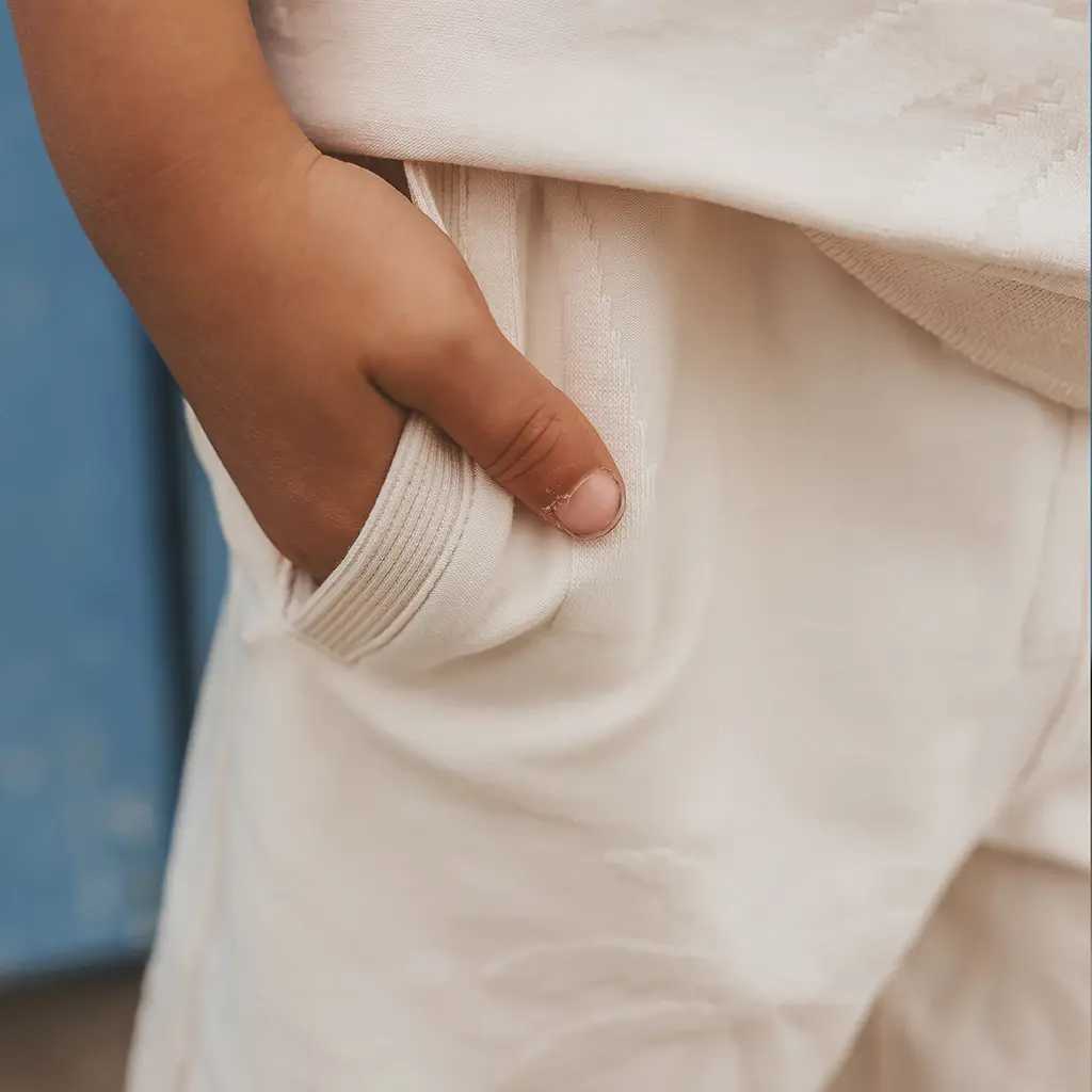 Korte broek bermuda (white swan)