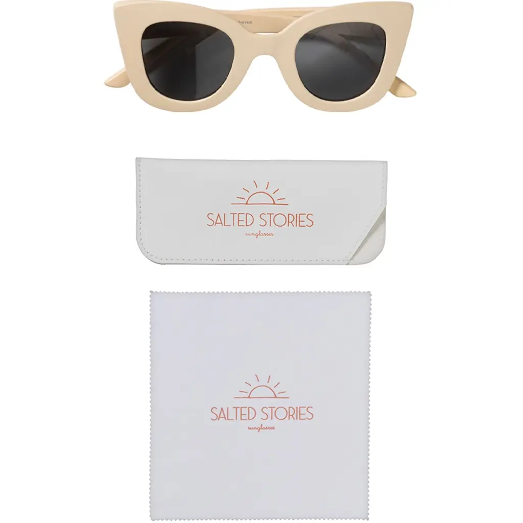 Zonnebril cat eye (white swan)