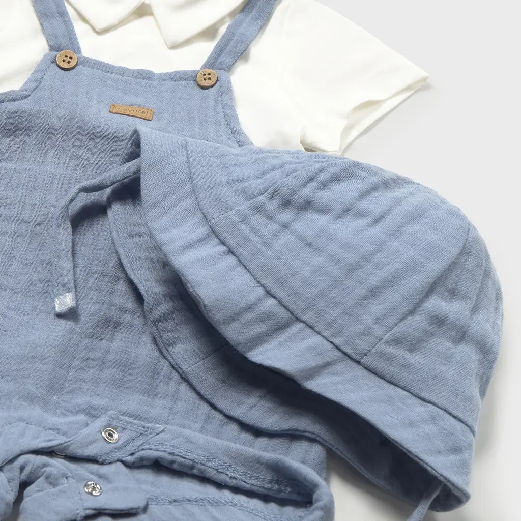 Driedelig setje met romper (blue)