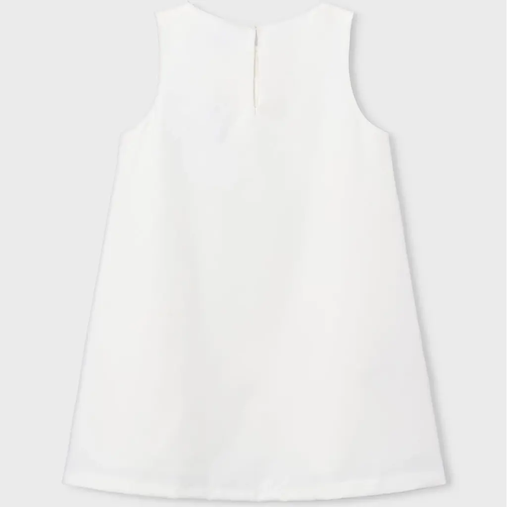 Jurk crepe flower (natural)