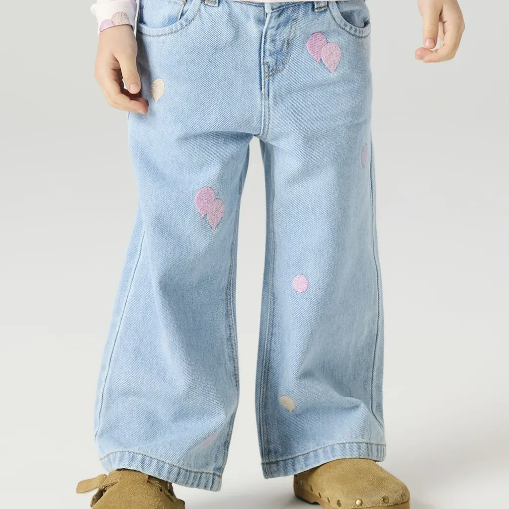 Jeans WIDE LEG ballonnen Rose (blue)