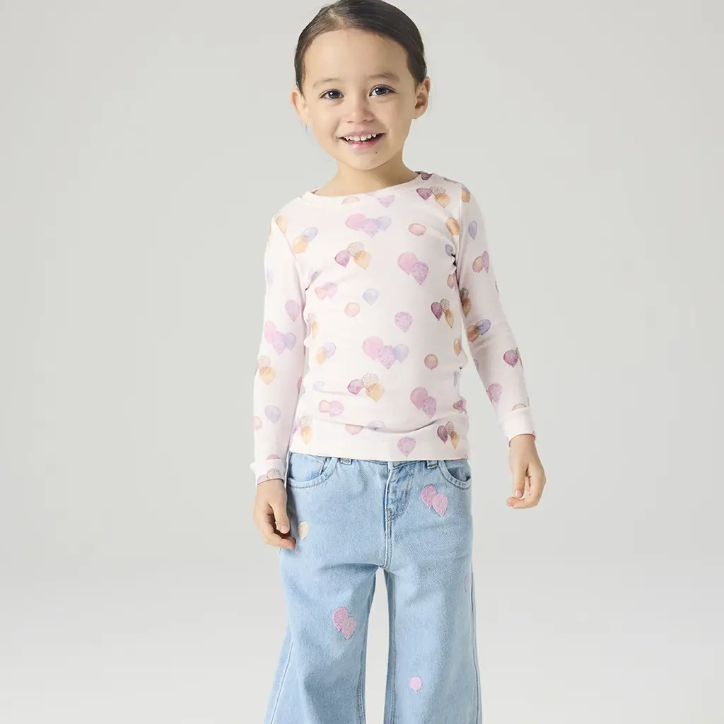 Jeans WIDE LEG ballonnen Rose (blue)