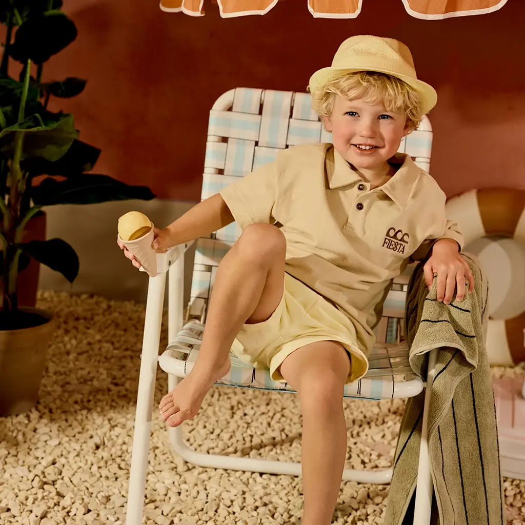 Polo strepen Quinten (nude flush)