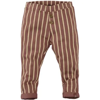 Broek streepje Rens (blush brown)
