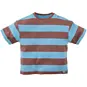 Z8 T-shirt strepen Zeyd (blush brown/surfing blue)