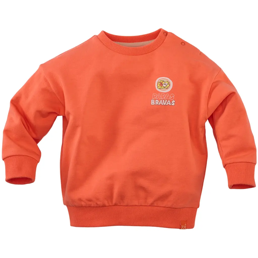 Trui sweat Dayn (sizzling orange)
