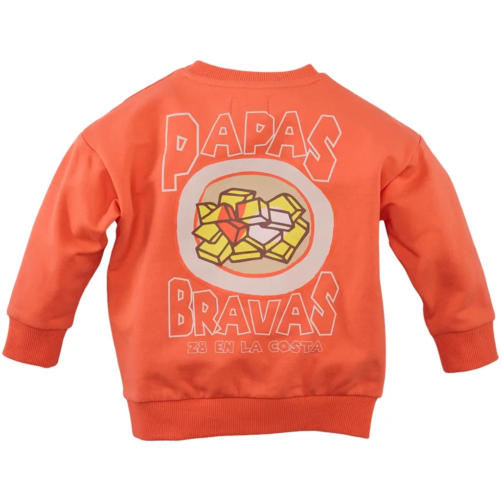 Trui sweat Dayn (sizzling orange)