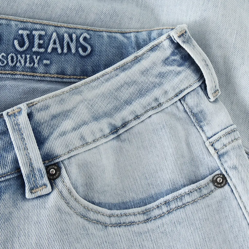 Korte spijkerbroek (light denim blue)