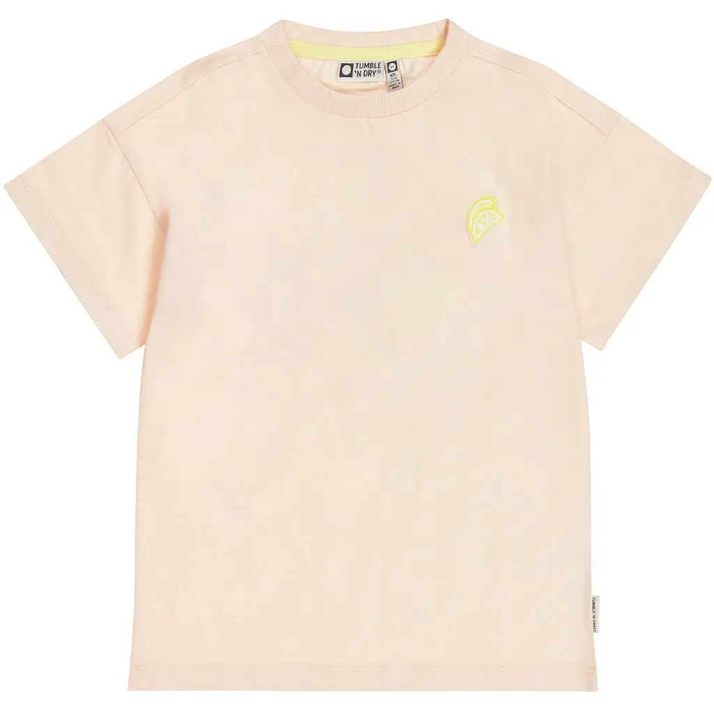 T-shirt Lemons backprint (pale peach)