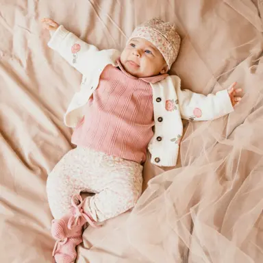 Gebreid vestje (ecru)