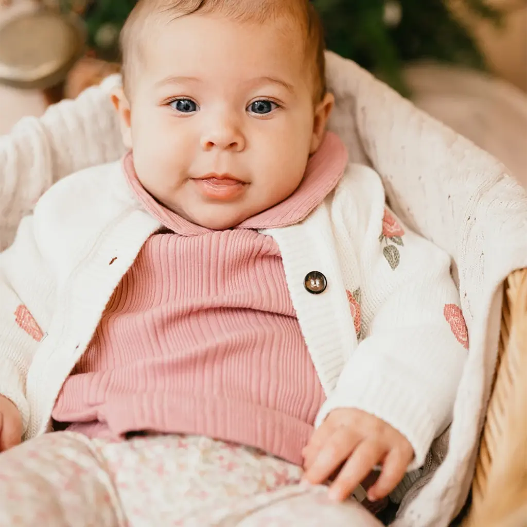 Gebreid vestje (ecru)