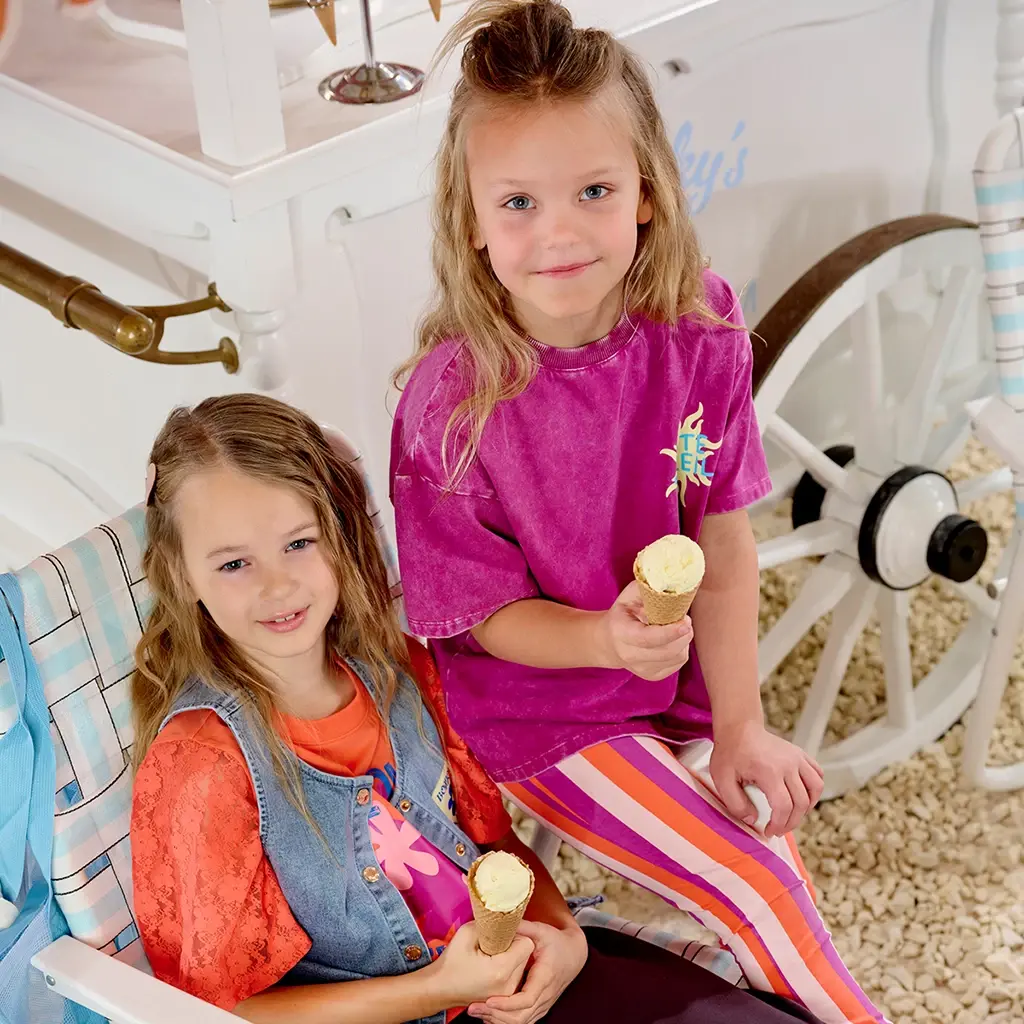 T-shirt acid wash OVERSIZED Babet (foxy violet)