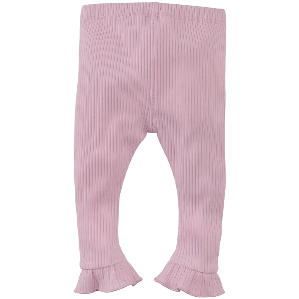 Broekje tricot rib Yana (rocky rose)