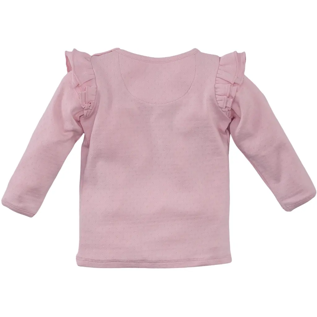 Longsleeve rouche pointelle Masal (rocky rose)