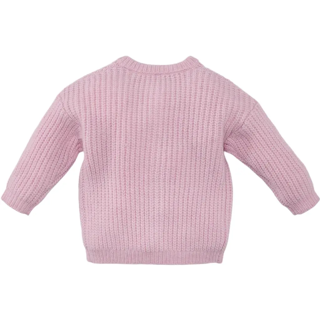 Gebreid vestje Roza (rocky rose)