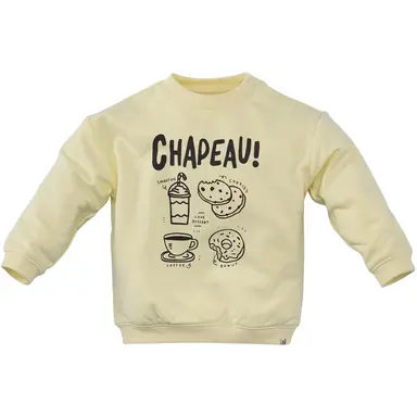 Truitje sweat print Guus (silly citron)