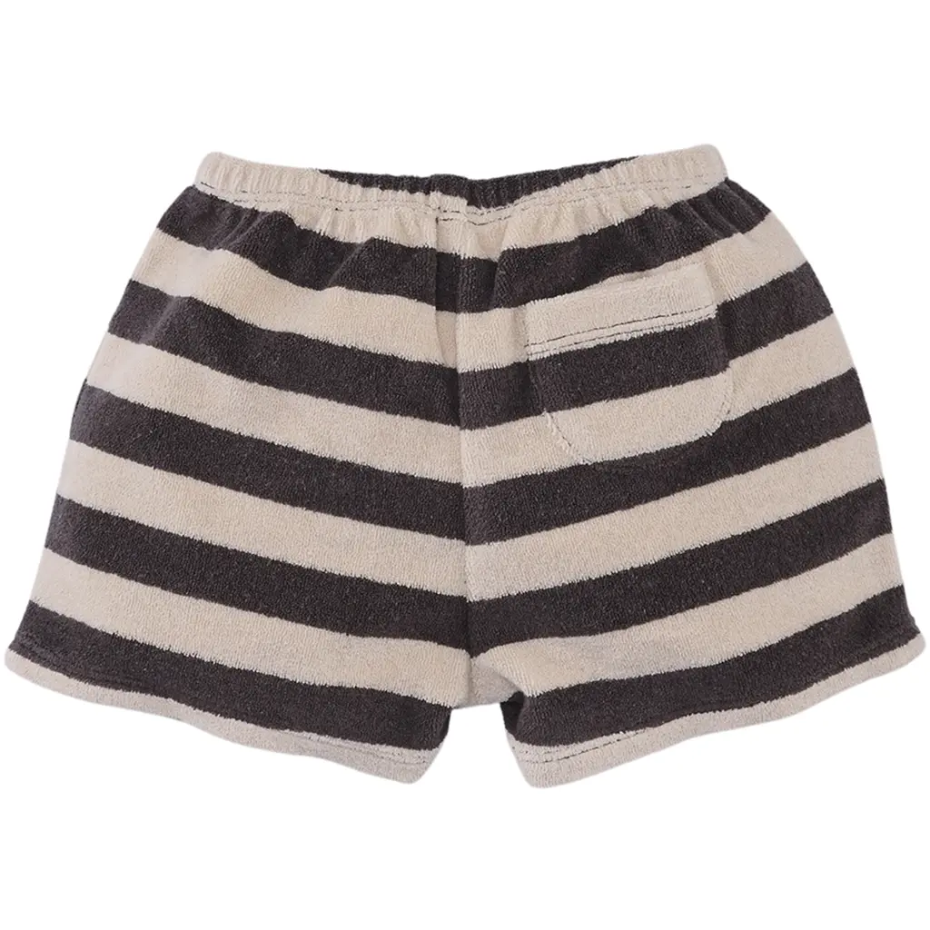 Kort badstof streep broekje Luan (cotton cloud)