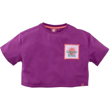 T-shirt CROPPED Chelsey (foxy violet)