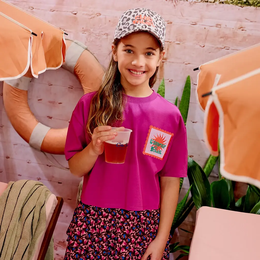 T-shirt CROPPED Chelsey (foxy violet)