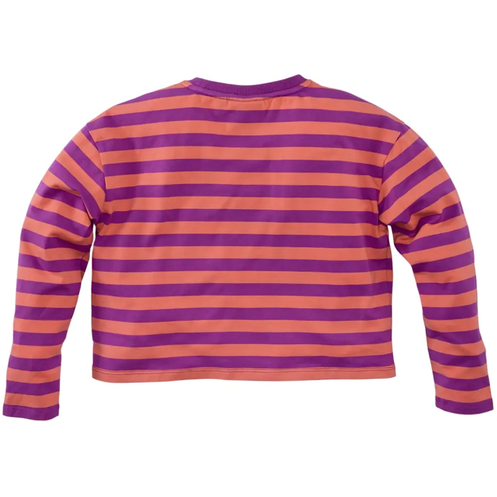 Longsleeve strepen BOXY Adriana (living coral)